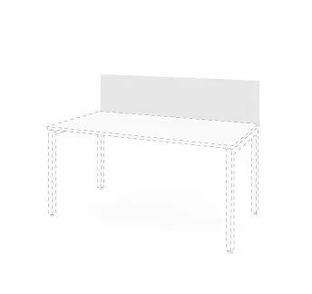 ТУР/СКИД/TOUR/SKID Экран стола ДСП 160 БЕЛЫЙ
